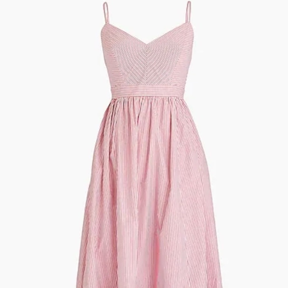 J Crew Sundress Red and White stripes